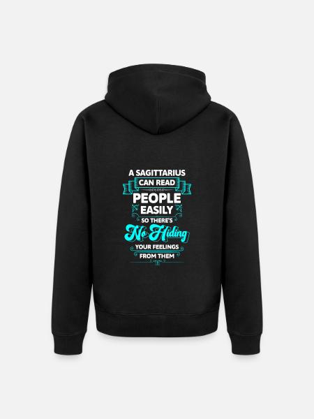 Sternzeichen Astrologie Energie - Unisex Premium Bio Zip Hoodie - Schwarz
