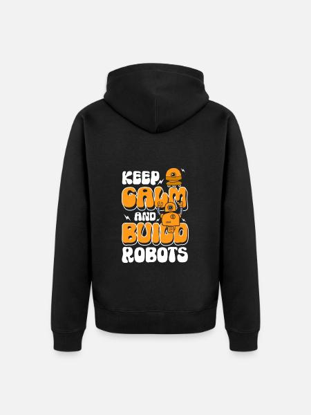 Robot Electrics Toys Robotics - Unisex Premium Organic Zip Hoodie - black