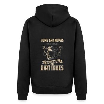 Cycliste cycliste - Veste à capuche bio Premium Unisexe - noir - Dos - Nico (187cm)