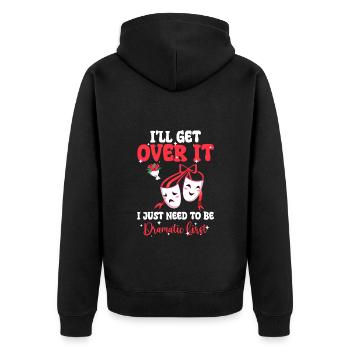 Drame Princess Spotlight Problème - Veste à capuche bio Premium Unisexe - noir - Dos - Nico (187cm)
