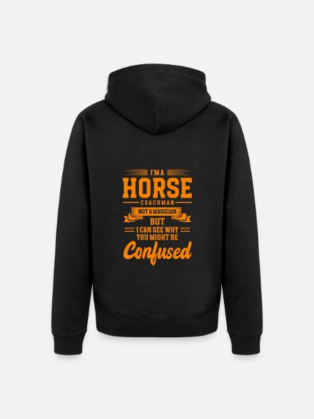 Carriage Passenger Carter Oldschool - Unisex Premium Organic Zip Hoodie - black