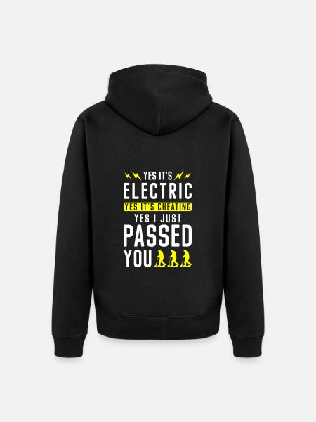 Electric e-scooter - Unisex Premium Organic Zip Hoodie - black