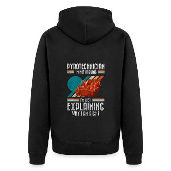 Technique Rocket Fireworks Ultras - Veste à capuche bio Premium Unisexe - noir - Dos - Nico (187cm)