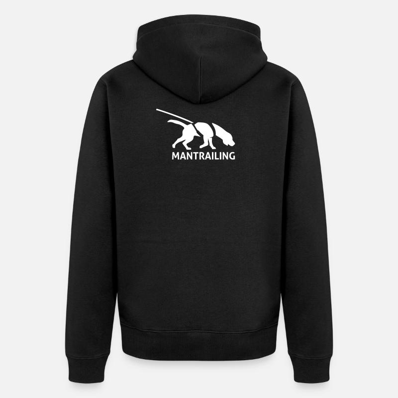 Mantrailing - Veste à capuche bio Premium Unisexe - noir