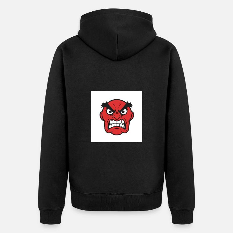 Rage expressive : une démonstration puissante - Veste à capuche bio Premium Unisexe - noir