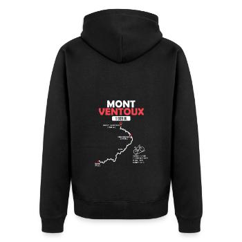 Vélo Mont Ventoux velo le Ventoux Bédoin - Veste à capuche bio Premium Unisexe - noir - Dos - Nico (187cm)