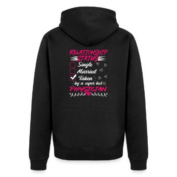 Drôle son et son idée de cadeau Médecin - Veste à capuche bio Premium Unisexe - noir - Dos - Nico (187cm)