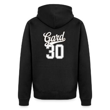 Gard 30 - Veste à capuche bio Premium Unisexe - noir - Dos - Nico (187cm)