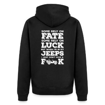 Jeeps - Veste à capuche bio Premium Unisexe - noir - Dos - Nico (187cm)