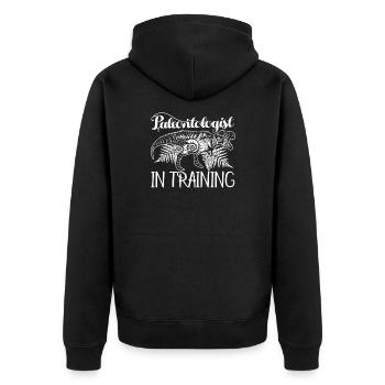 Paléontologue en formation - Veste à capuche bio Premium Unisexe - noir - Dos - Nico (187cm)