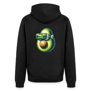 Avocado VR Gamer Réalité Virtuelle - Veste à capuche bio Premium Unisexe - noir - Dos - Nico (187cm)