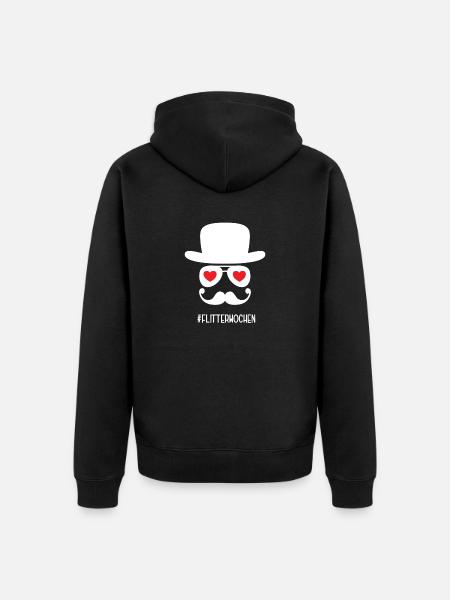 Flitterwochen Flittern Hochzeitsreise Reise Ehe - Unisex Premium Bio Zip Hoodie - Schwarz