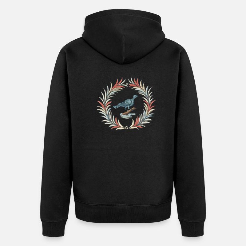 Le Rossignol à Mårtes - Veste à capuche bio Premium Unisexe - noir