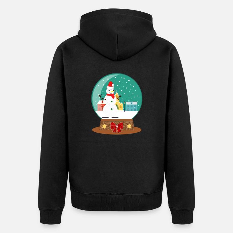 JOYEUX NOËL. - Veste à capuche bio Premium Unisexe - noir