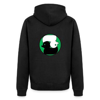 Green Duck Japan Zen - Veste à capuche bio Premium Unisexe - noir - Dos - Nico (187cm)
