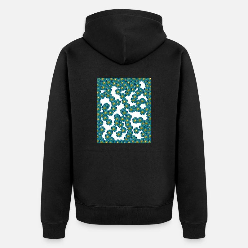 Fleur - Veste à capuche bio Premium Unisexe - noir