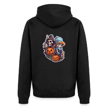 Sorcière 8 - Veste à capuche bio Premium Unisexe - noir - Dos - Nico (187cm)