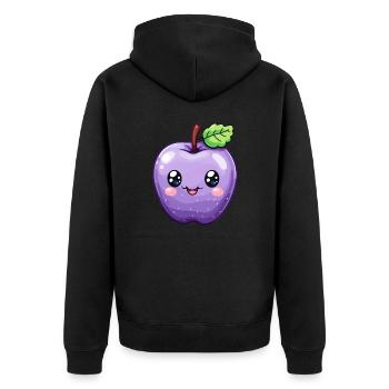 Sujet Apple pour enfants - Veste à capuche bio Premium Unisexe - noir - Dos - Nico (187cm)