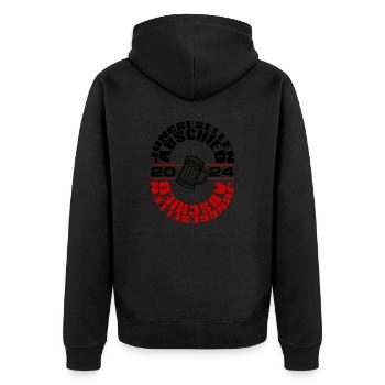 Enterrement de vie de garçon 2024 - Veste à capuche bio Premium Unisexe - noir - Dos - Nico (187cm)