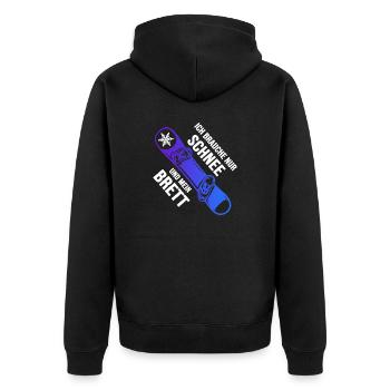 Snowboard Freestyle Snowboarder - Veste à capuche bio Premium Unisexe - noir - Dos - Nico (187cm)