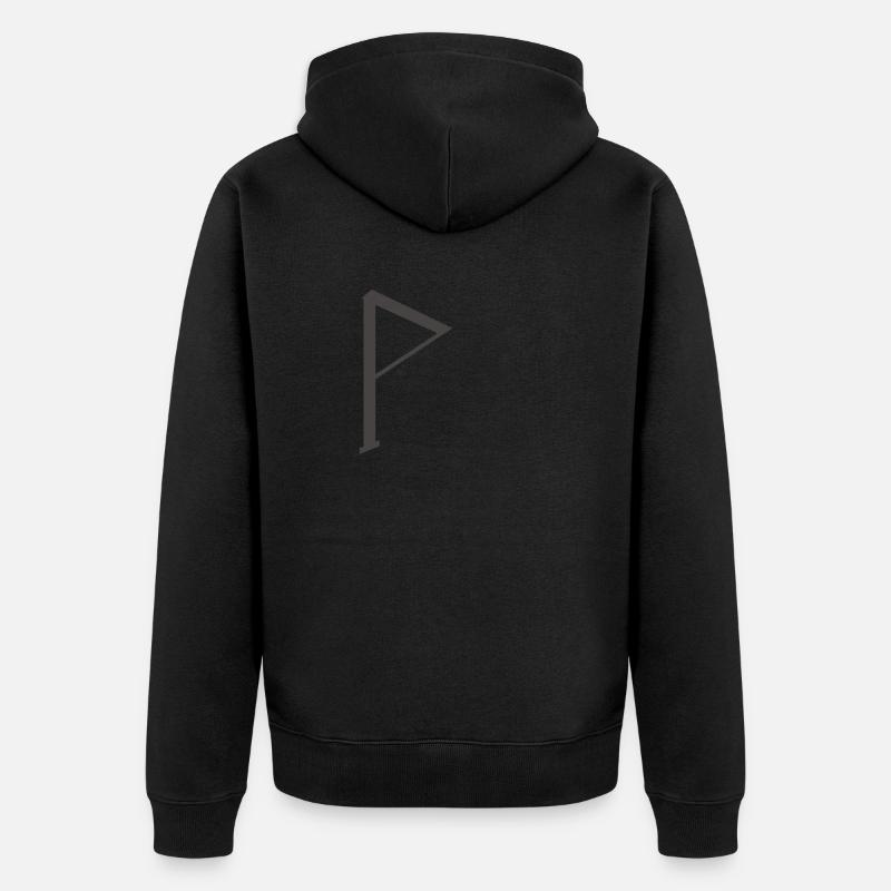 Viking Runes Wunjo - Veste à capuche bio Premium Unisexe - noir