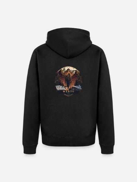 Wertu Ailesi 2024 - Unisex Premium Bio Zip Hoodie - Schwarz