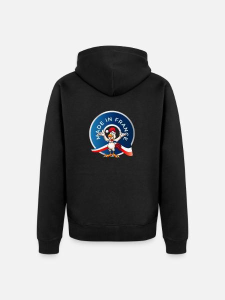MADE IN FRANCE - Veste à capuche bio Premium Unisexe - noir
