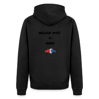 Best sport - Veste à capuche bio Premium Unisexe - noir - Dos - Nico (187cm)