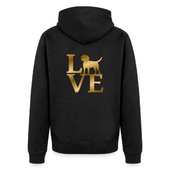 Amour Beagle - Veste à capuche bio Premium Unisexe - noir - Dos - Nico (187cm)