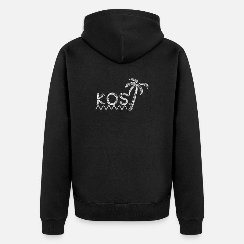Kos - Veste à capuche bio Premium Unisexe - noir