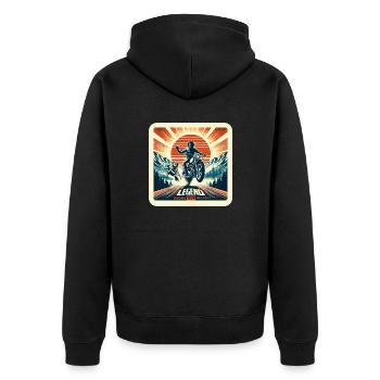 Légende ORIGINAL 1974 Unique en son genre - Veste à capuche bio Premium Unisexe - noir - Dos - Nico (187cm)