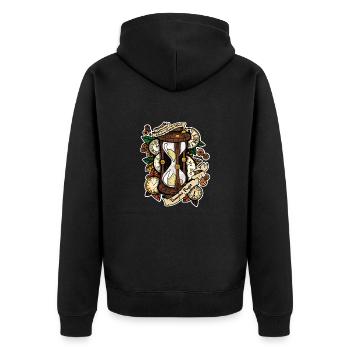 tempus - Veste à capuche bio Premium Unisexe - noir - Dos - Nico (187cm)