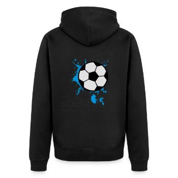 Football Football 3c - Veste à capuche bio Premium Unisexe - noir - Dos - Nico (187cm)