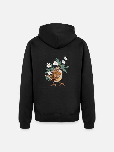 Fence King and Bushwind Frogs - Unisex Premium Organic Zip Hoodie - black