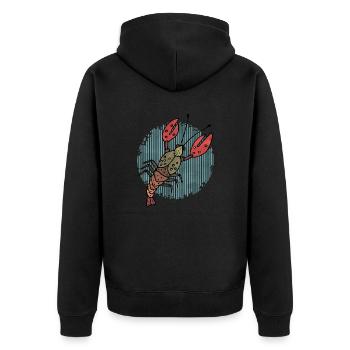 Le cancer - Veste à capuche bio Premium Unisexe - noir - Dos - Nico (187cm)