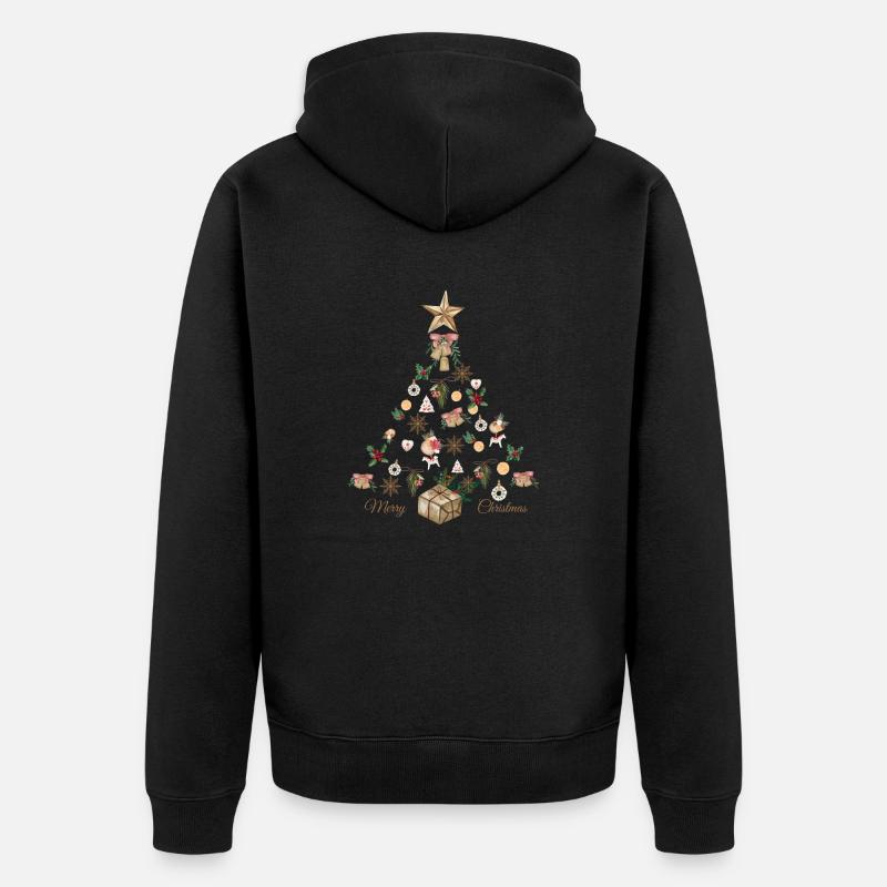 Noël Boho - Veste à capuche bio Premium Unisexe - noir