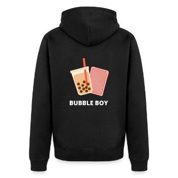 Bubble boy - Veste à capuche bio Premium Unisexe - noir - Dos - Nico (187cm)