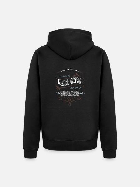 Apprentice Mason Chainsaw Carpenter - Unisex Premium Organic Zip Hoodie - black