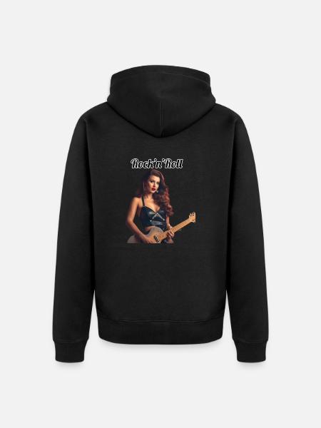 Pinup - Unisex Premium Organic Zip Hoodie - black