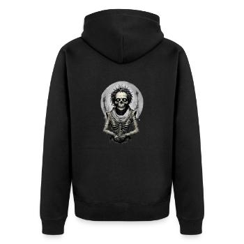 portrait d une momie 8 - Veste à capuche bio Premium Unisexe - noir - Dos - Nico (187cm)