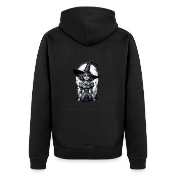 sorcière classique 24 - Veste à capuche bio Premium Unisexe - noir - Dos - Nico (187cm)