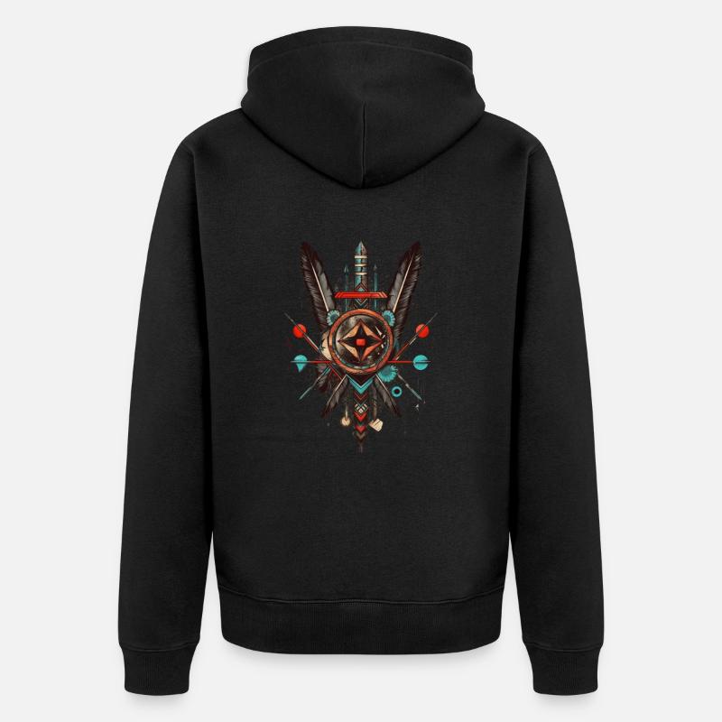 Attrape-rêves - Veste à capuche bio Premium Unisexe - noir