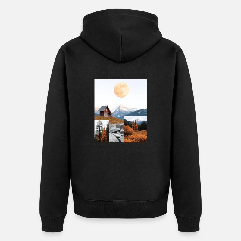 Hutte. - Veste à capuche bio Premium Unisexe - noir