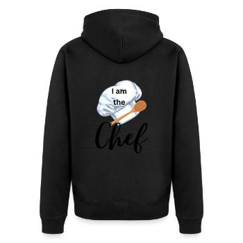 Je suis le Chef - Veste à capuche bio Premium Unisexe - noir - Dos - Nico (187cm)