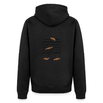 Ornithorynque Ornithorynque Ornithorynque Partitions Cadeau - Veste à capuche bio Premium Unisexe - noir - Dos - Nico (187cm)