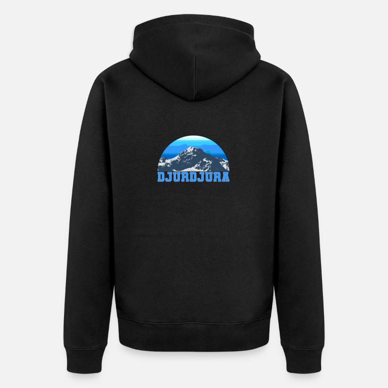 Djurdjura - Veste à capuche bio Premium Unisexe - noir