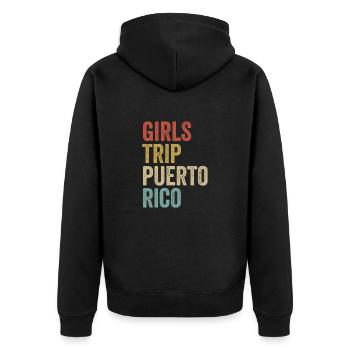 Puerto Rico Girls Trip 2022 T-shirts pour femmes - Veste à capuche bio Premium Unisexe - noir - Dos - Nico (187cm)