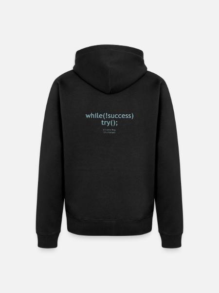 FUTUARE_BLUE - Unisex Premium Bio Zip Hoodie - Schwarz