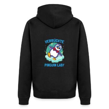 Pingouins Pingouin Fou Dame Pingouin Mignon Pingouin - Veste à capuche bio Premium Unisexe - noir - Dos - Nico (187cm)