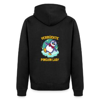 Pingouins Pingouin Fou Dame Pingouin Mignon Pingouin - Veste à capuche bio Premium Unisexe - noir - Dos - Nico (187cm)